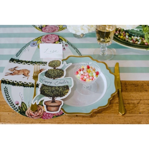 HESTER & COOK
Boxwood Bunny Egg Placemat, Set Of 12 - Picture 1 of 4
